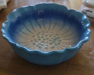 Blue Flower Ceramic Bowl