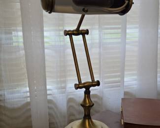 Brass Bankers Lamp second image