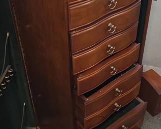 Wooden Jewelry Armoire with Drawers third image