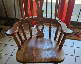 Oak Dining Set, set of chairs fifth image