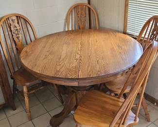Oak Dining Set, set of chairs