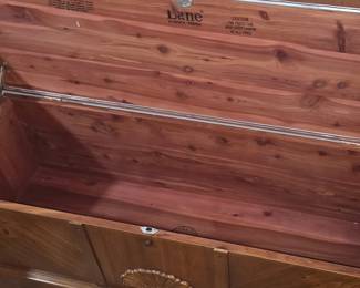 Lane Fan Carved Cedar Chest second image