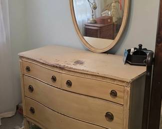 French Provincial Serpentine Dresser