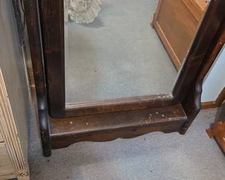 Vintage Floral Cheval Mirror fourth image