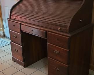 Vintage RollTop Desk second image