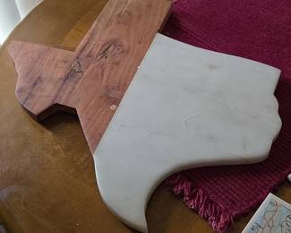 Texas Marble Wood Cutting Board