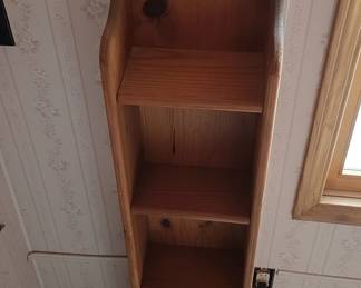 Wooden Heart Cutout Wall Shelf second image