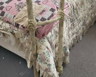 Vintage Ornate Metal Bed Frame second image