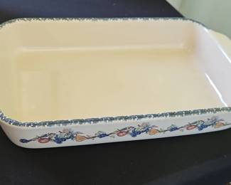 Rectangular Baking Dish Fruit Pattern