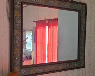 Hand Painted Grapevine Mirror