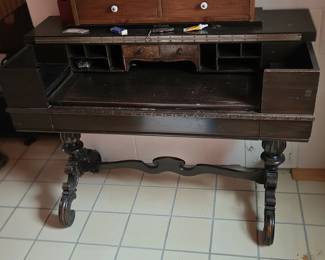Antique Spinet Writing Desk