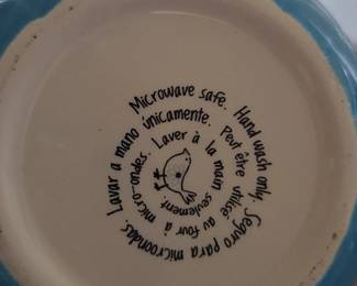 Blue Flower Ceramic Bowl third image