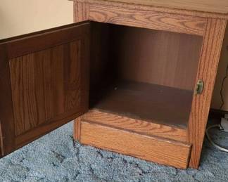 White Clad Oak Ice Box Cabinet second image