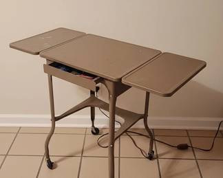 Vintage Metal Typewriter Table second image