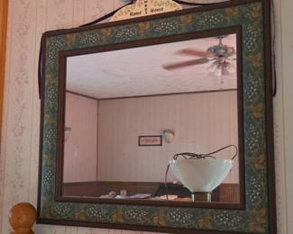 Hand Painted Grapevine Mirror second image
