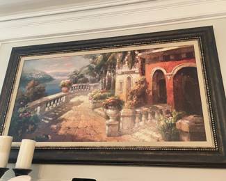 LARGE  FRAMED ART - 