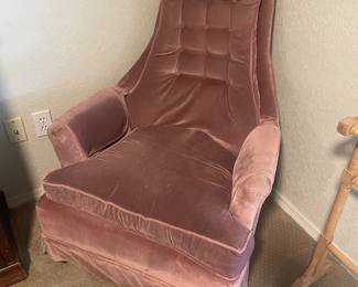 HOLLYWOOD REGENCY VELVET CHAIR - MILLIKEN  BRAND 