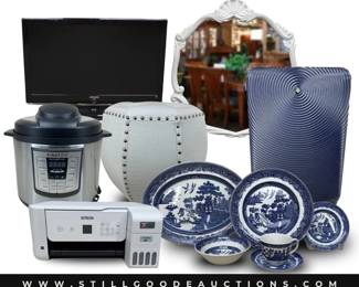 Large and small appliances, luggage, art, mirrors, televisions and much more!