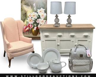 Handbags, furniture, lighting, artwork, appliances and much more