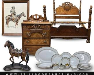 Antique furniture, art deco, home decor, artwork, jewelry, and much more!