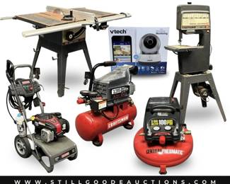 Power tools, compressors, power washers, saws, and much more!