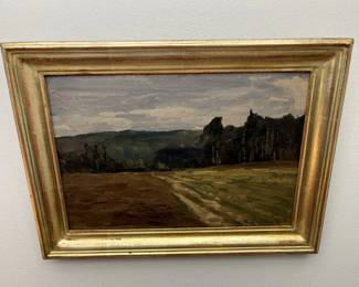 15 K. Srbirkhardt Antique XL Pastoral Oil Germany