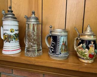 15 German Beer Stein Selection
