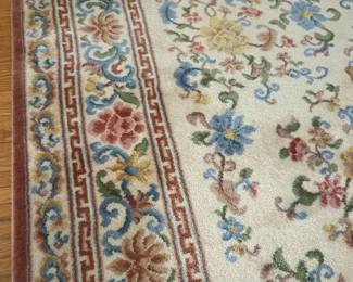 15 Karastan Tianjin Medallion Wool 9 X 12 Vintage Area Rug Detail