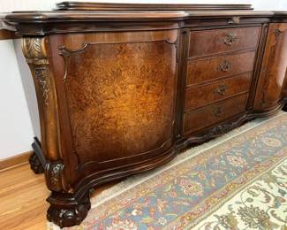 15 Grossmann Co. Antique Oversized Ornate Sideboard Detail