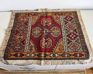 15 Vintage Kazak Wool Runner Door Mat Turkey