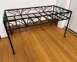 15 Butterfly Metal Scrollwork Plant Stand
