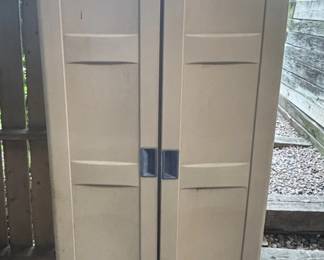 Outdoor storage cabinet.