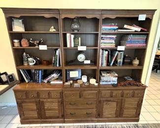 3 Heywood Wakefield Cabinets Hutch & Drawers.