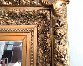 BUY IT NOW! $275.00. Beautiful Ornate Gold Framed Mirror. 48" H x 57" W x 5" D. Call Jan at 314 960-5700