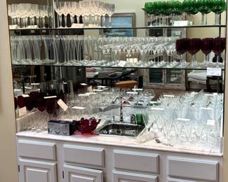 Variety of nice glassware.