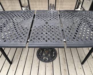 BUY IT NOW! $350.00. Aluminum Patio Table (only) w/retractable 18" leaf. 78" Long x 42" Wide: Closed without leaf.
