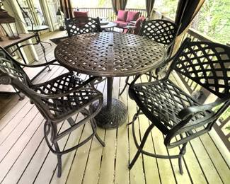 BUY IT NOW! $595.00. Heavy Aluminum Patio Table with 4 chairs. 42" Dia. x 41" H. Call Jan at 314 960-5700.