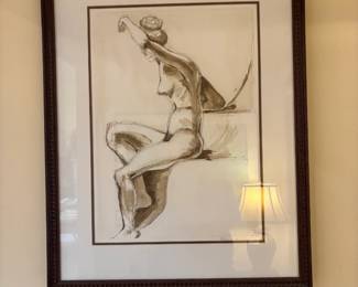 BUY IT NOW! $175.00. Nude, Beautifully Framed. Call Jan at 314 960-5700.
