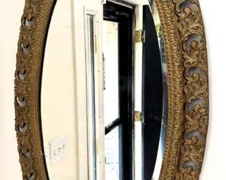 BUY IT NOW! $150.00. Oval Gold Framed Mirror. 26" W x 48" H. Call Jan at 314 960-5700
