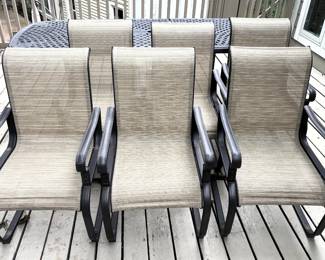 BUY IT NOW! $300.00. Six Patio Chairs. Call Jan at 314 960-5700.