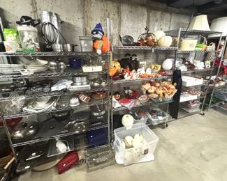 Variety of kitchen and seasonal items.