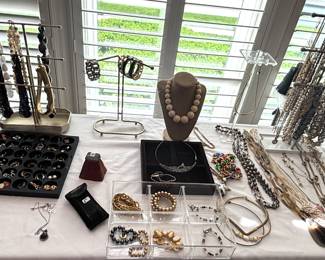 Variety of jewelry.
