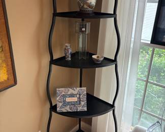 BUY IT NOW! $175.00. Great looking Heavy Metal Corner Shelves. Call Jan at 314 960-5700.