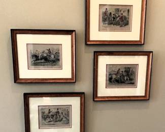 Framed prints.