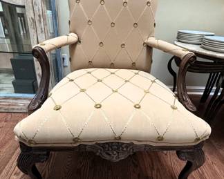 BUY IT NOW! $150.00. Upholstered Chair. 29" W x 31" D x 38" H. Call Jan at 314 960-5700.