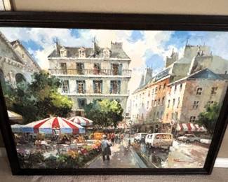 Large framed Print.