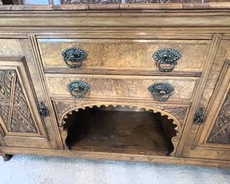 BUY IT NOW! $350.00. Walnut Burlwood Sideboard/Buffet. 72" W x 24" D x 54 1/2" H. Call Jan at 314 960-5700.