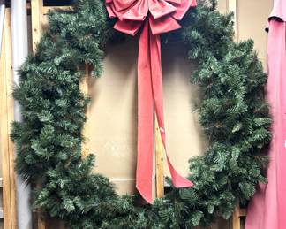 Large Christmas wreath.