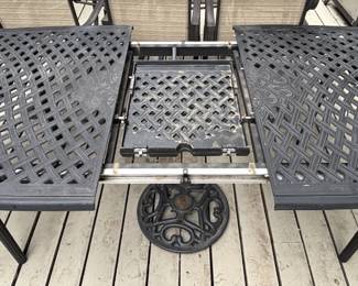 BUY IT NOW! $350.00. Aluminum Patio Table (only) w/retractable 18" leaf. 78" Long x 42" Wide: Closed without leaf.