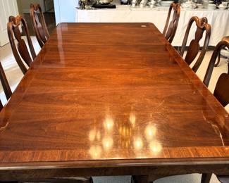BUY IT NOW! $195.00. Baker Furniture Dining Table. 44" W x 65" L x 29" H. 85" L with 20" leaf in. Call Jan at 314 960-5700